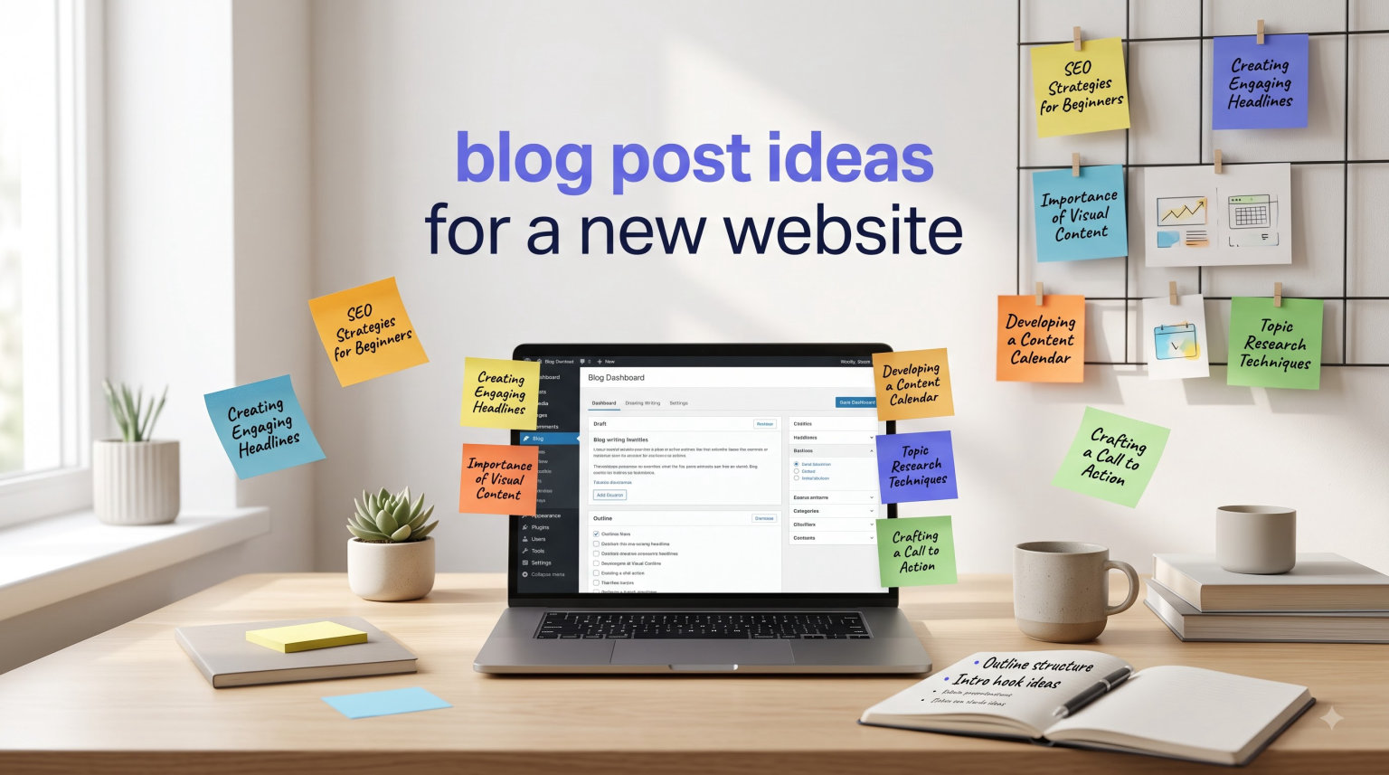 blog post ideas for a new website
