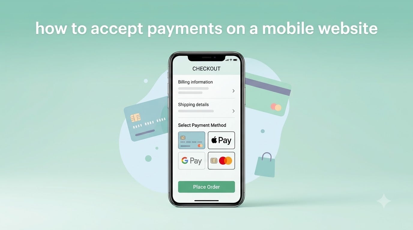 how to accept payments on a mobile website