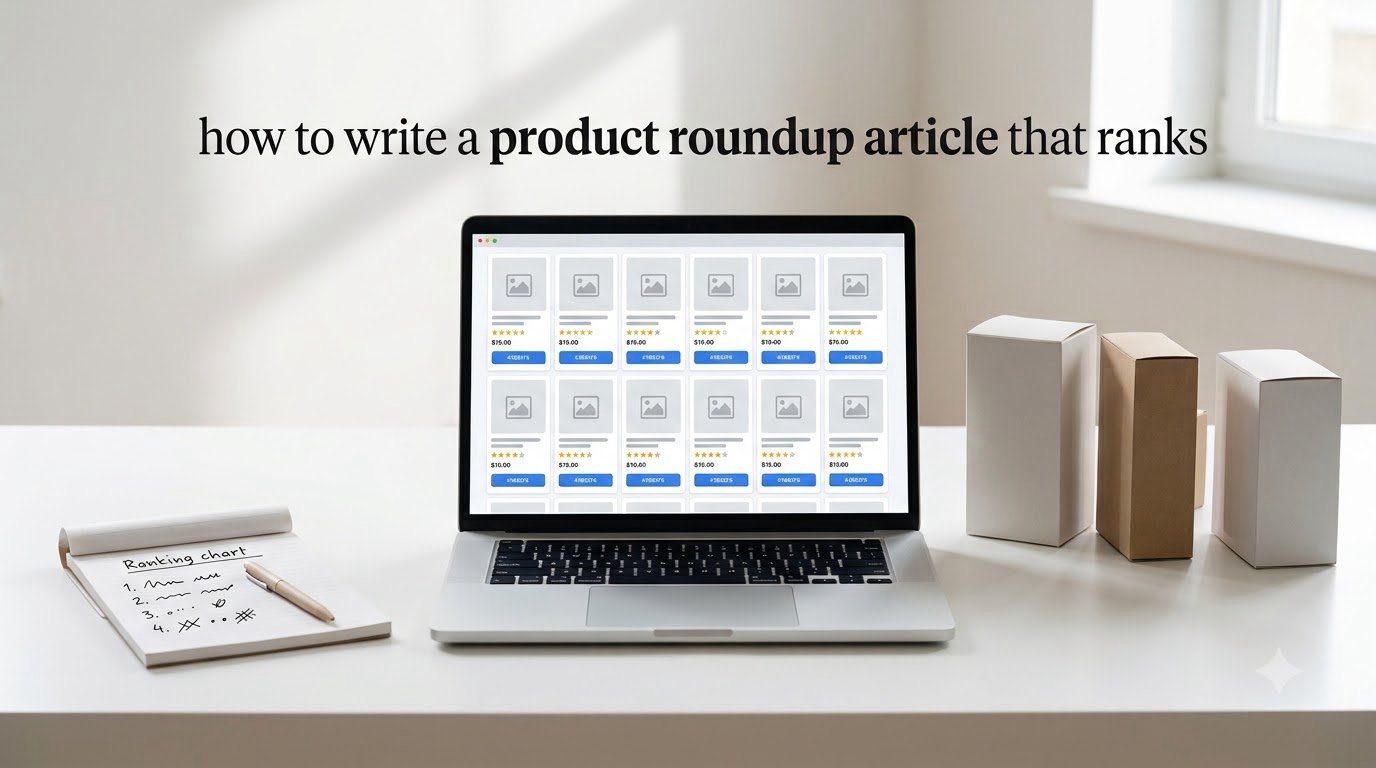 how to write a product roundup article that ranks