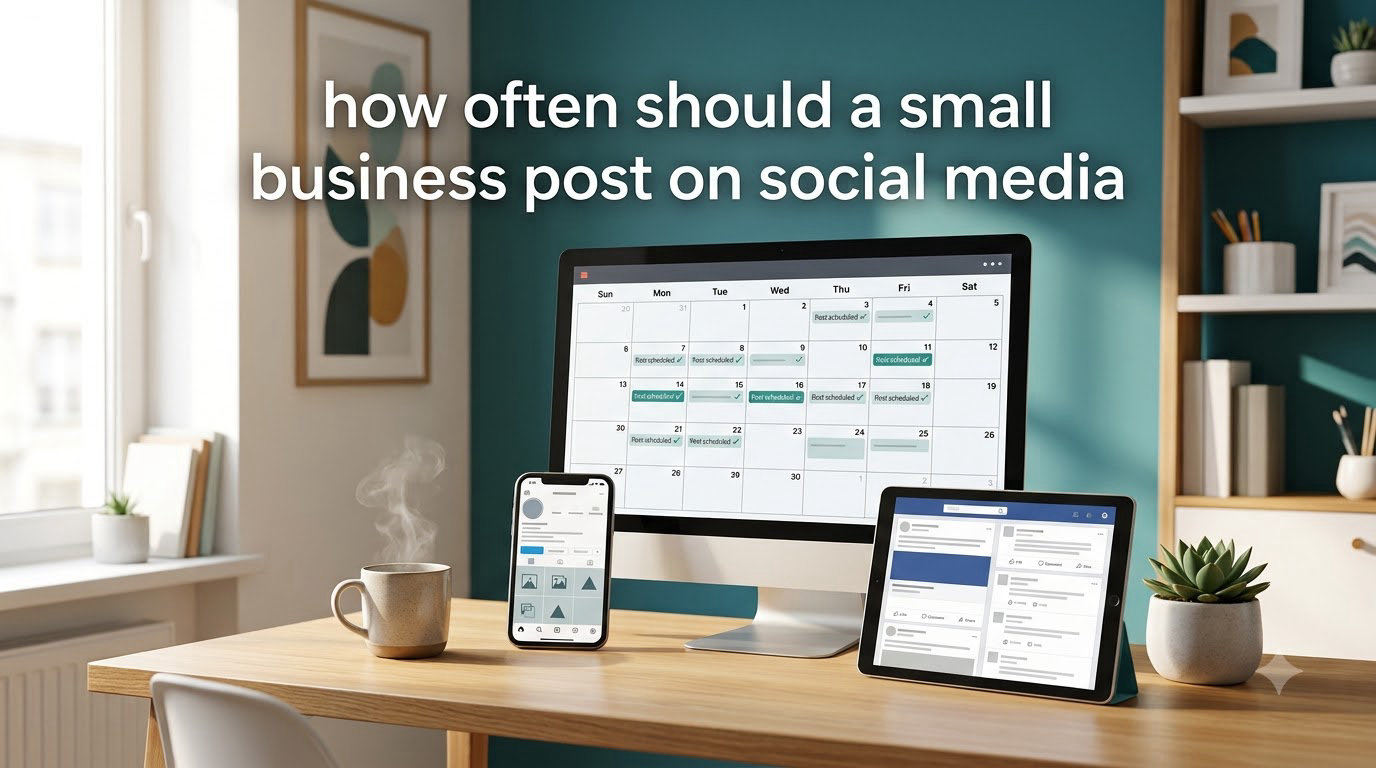 how often should a small business post on social media