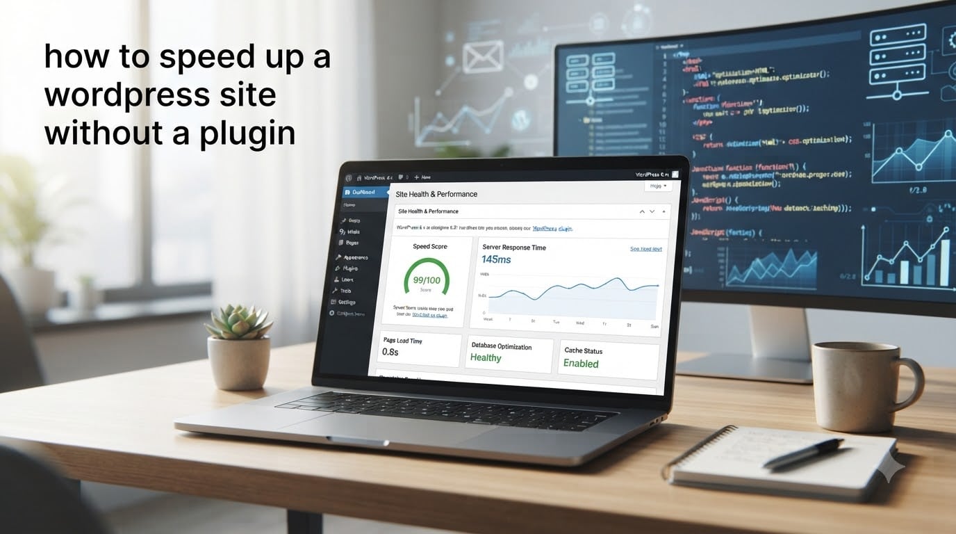 how to speed up a wordpress site without a plugin