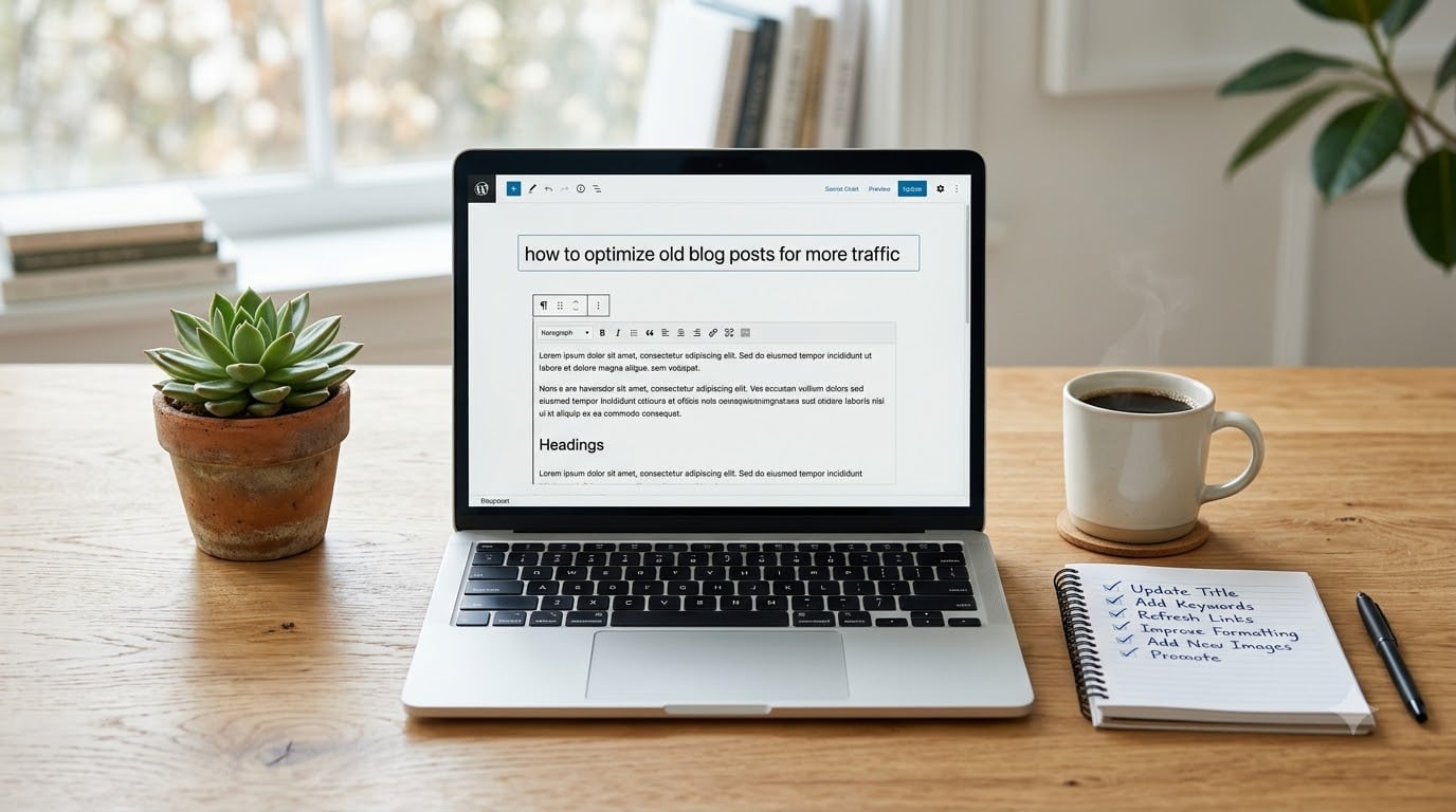 how to optimize old blog posts for more traffic