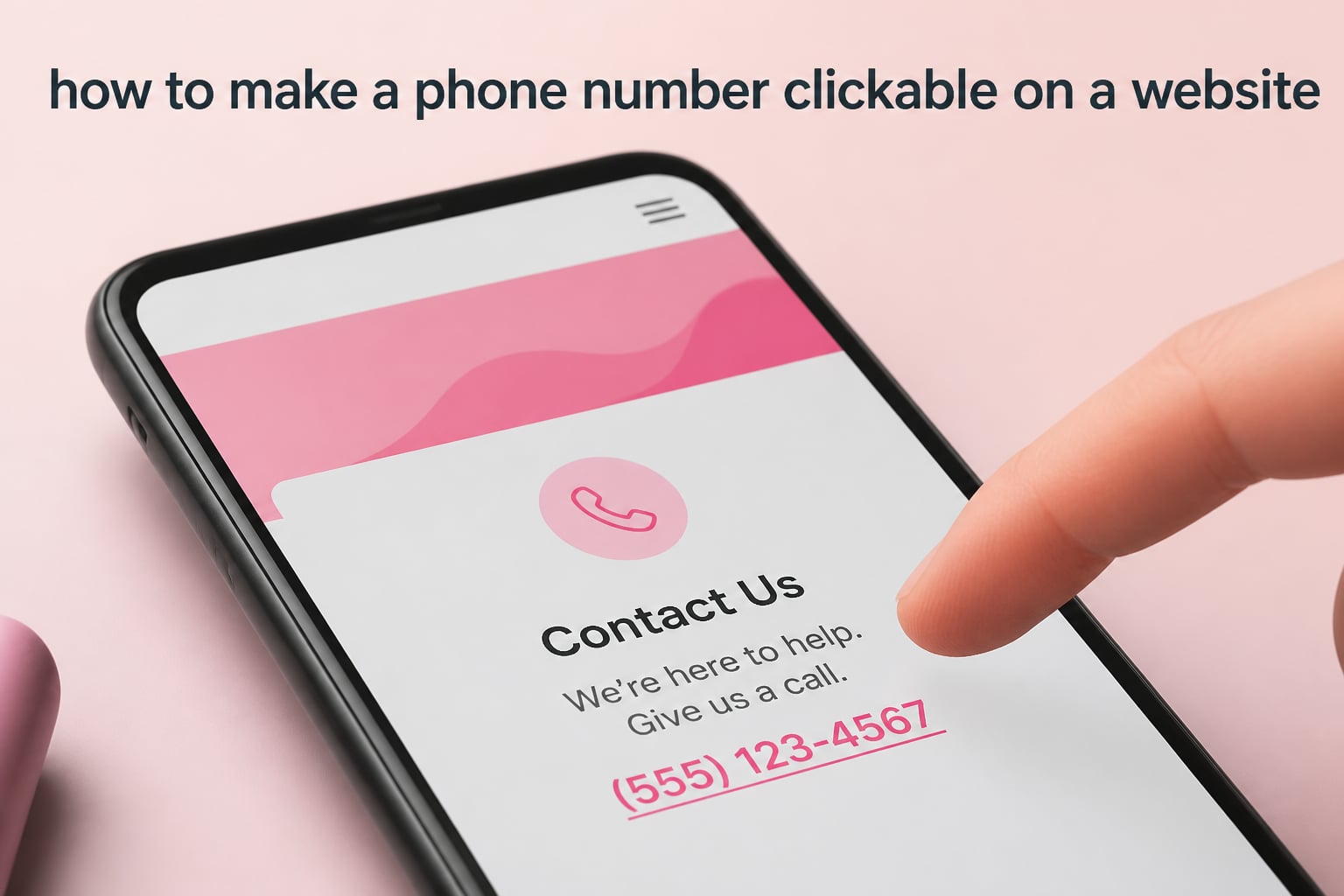 how to make a phone number clickable on a website
