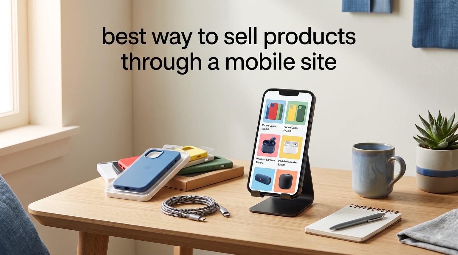 best way to sell products through a mobile site