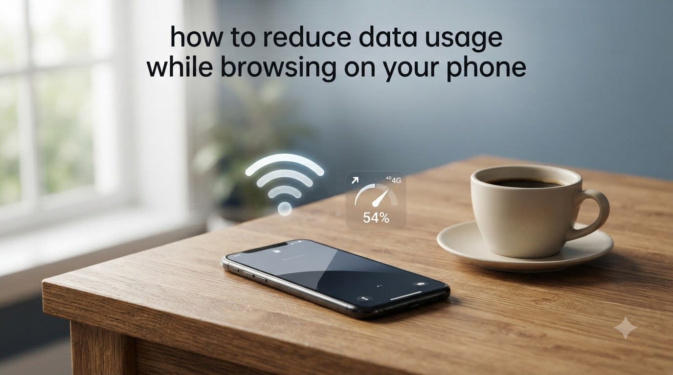 how to reduce data usage while browsing on your phone