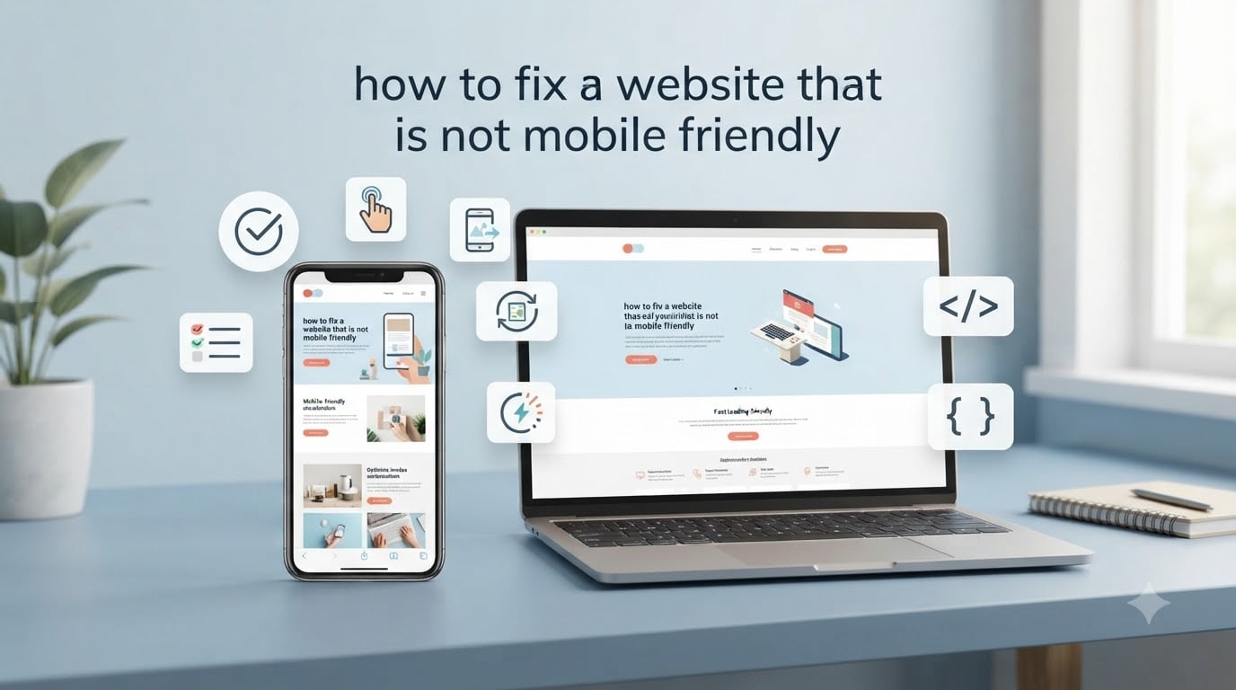 how to fix a website that is not mobile friendly