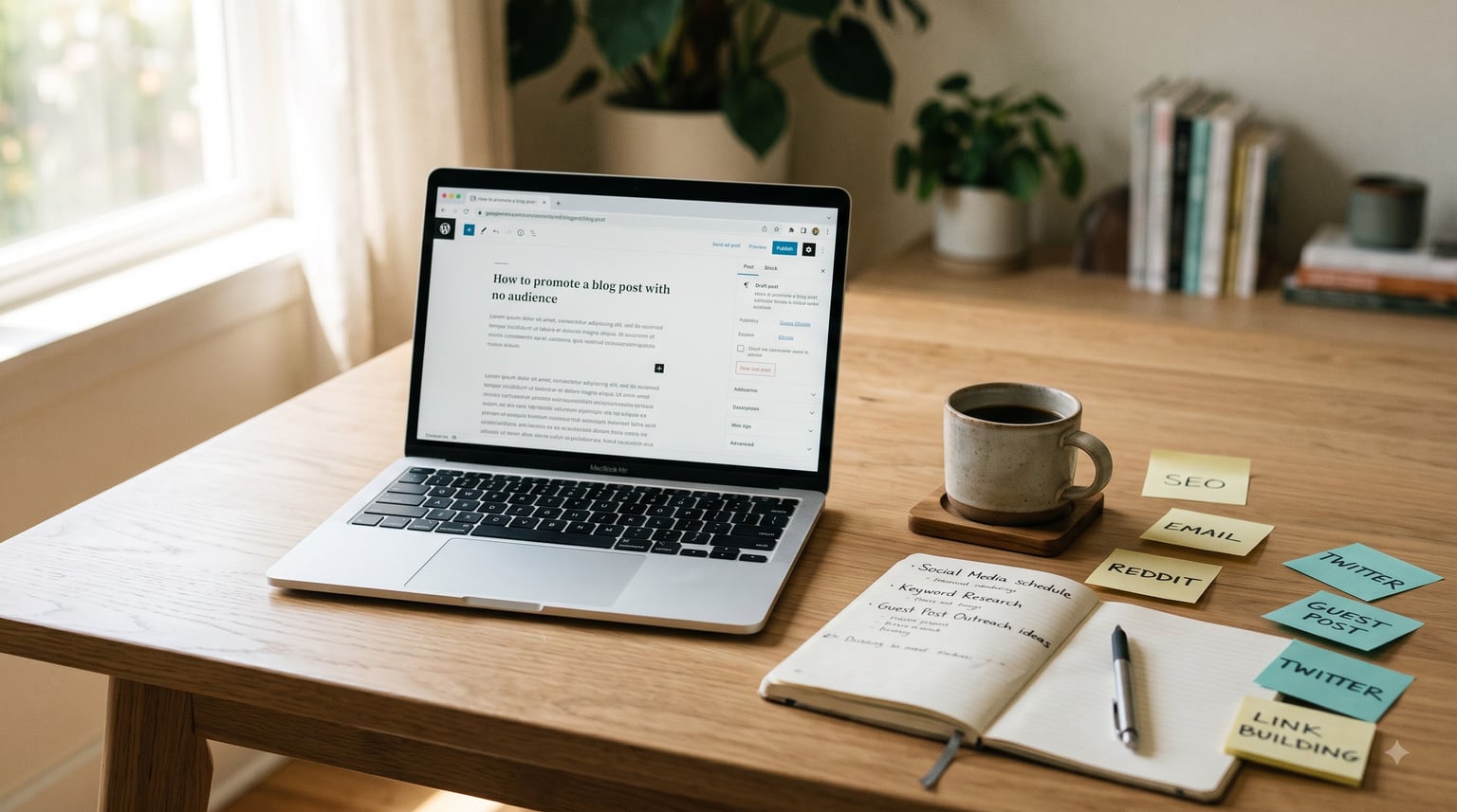 how to promote a blog post with no audience
