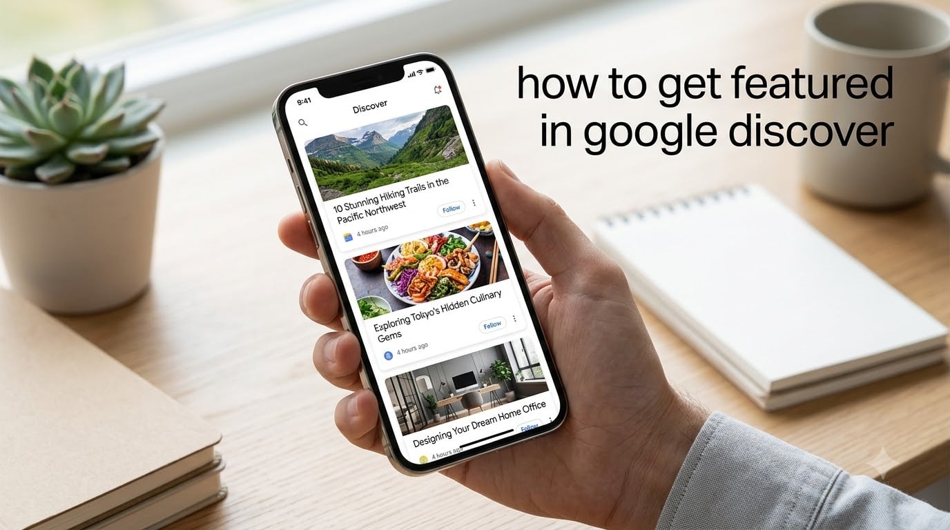 how to get featured in google discover