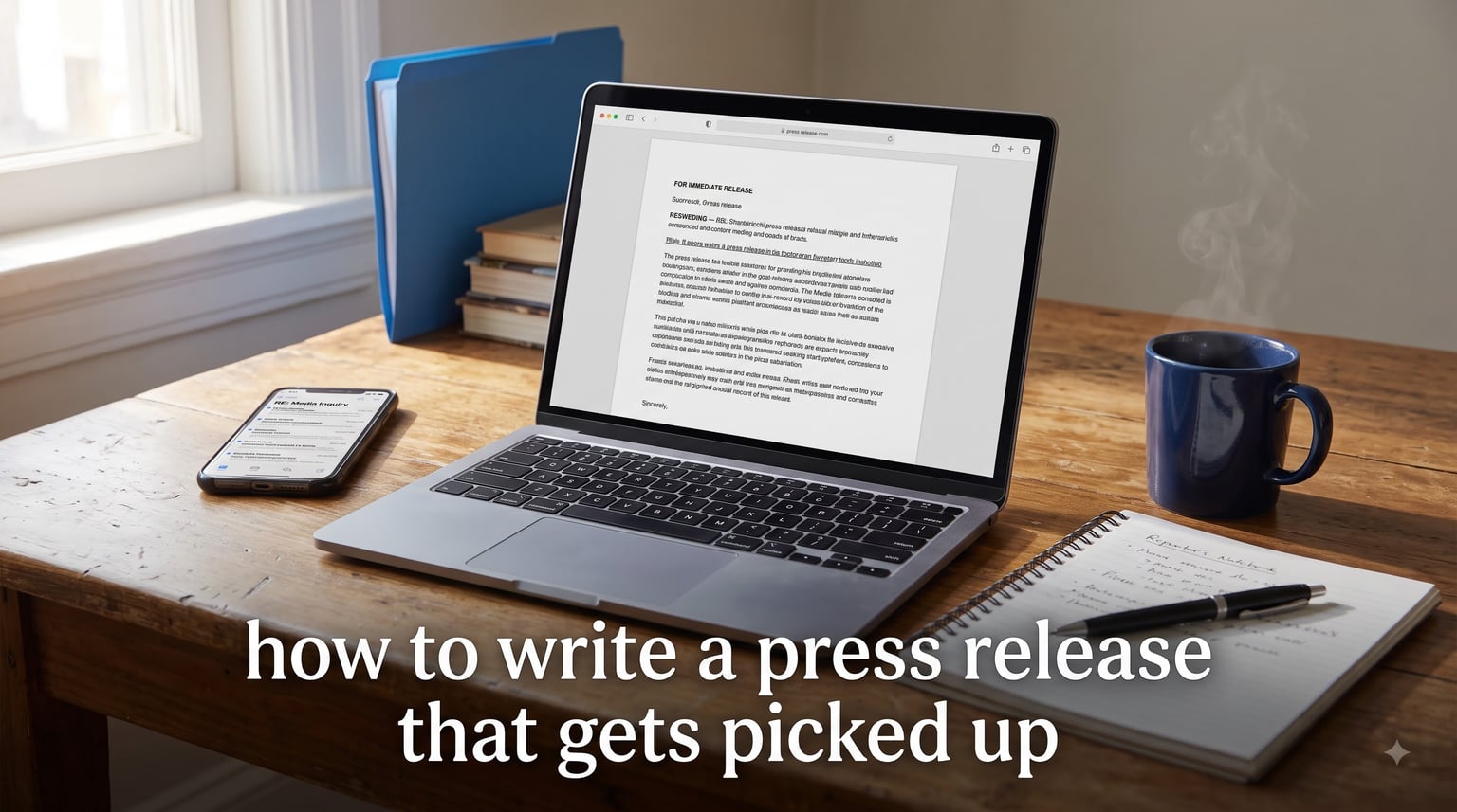 how to write a press release that gets picked up