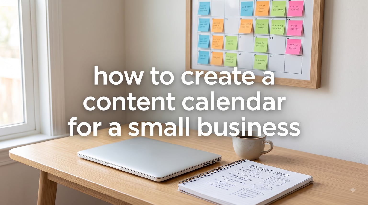 how to create a content calendar for a small business