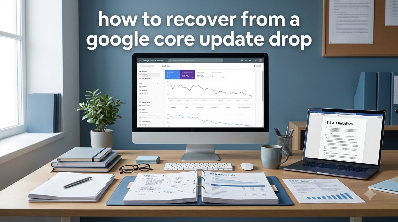 how to recover from a google core update drop