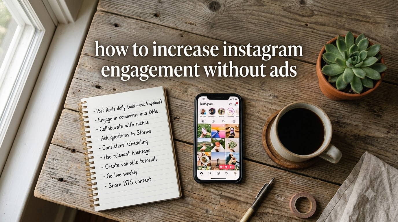 how to increase instagram engagement without ads