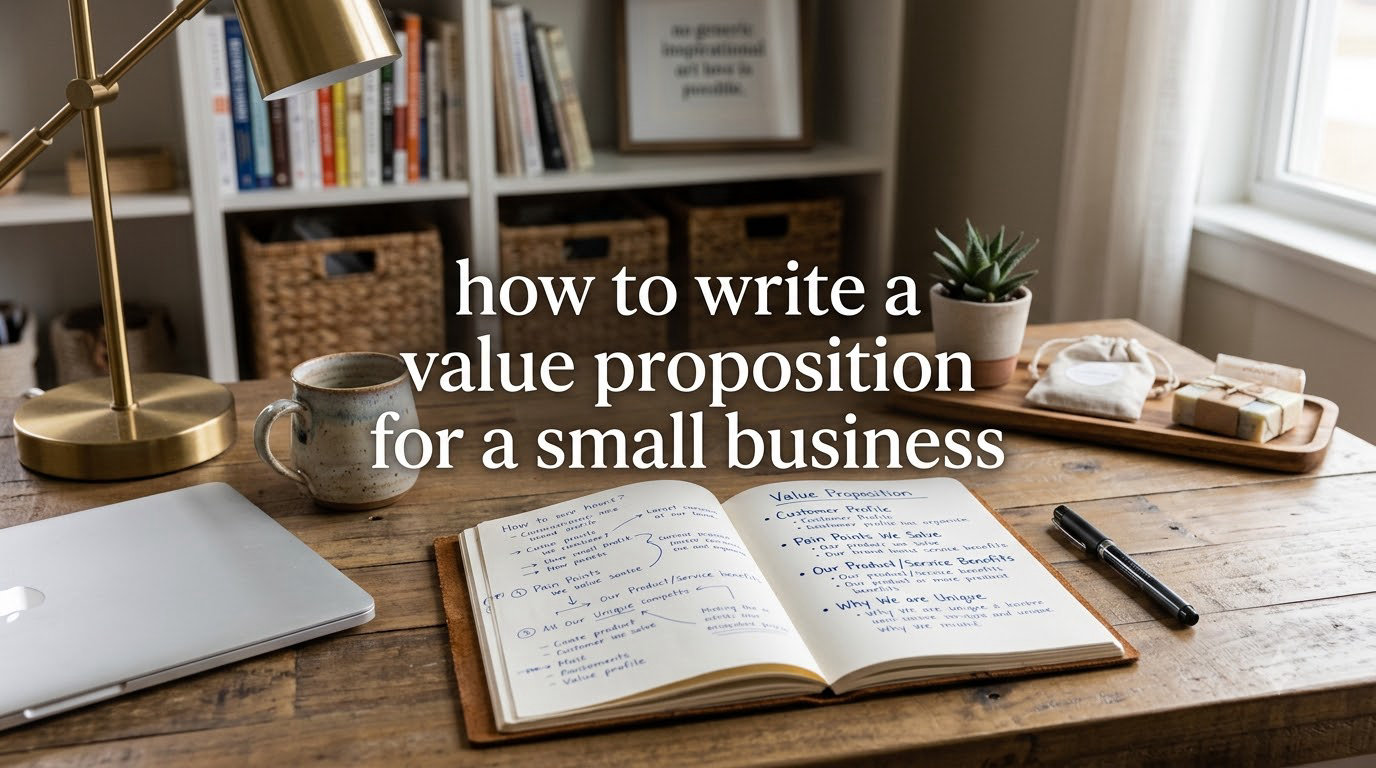 how to write a value proposition for a small business