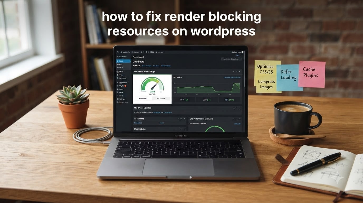 how to fix render blocking resources on wordpress
