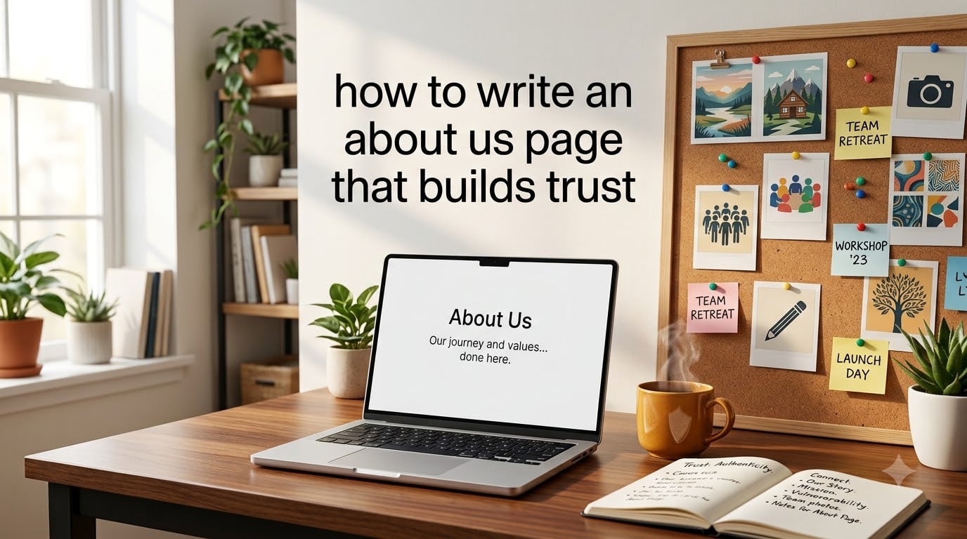 how to write an about us page that builds trust