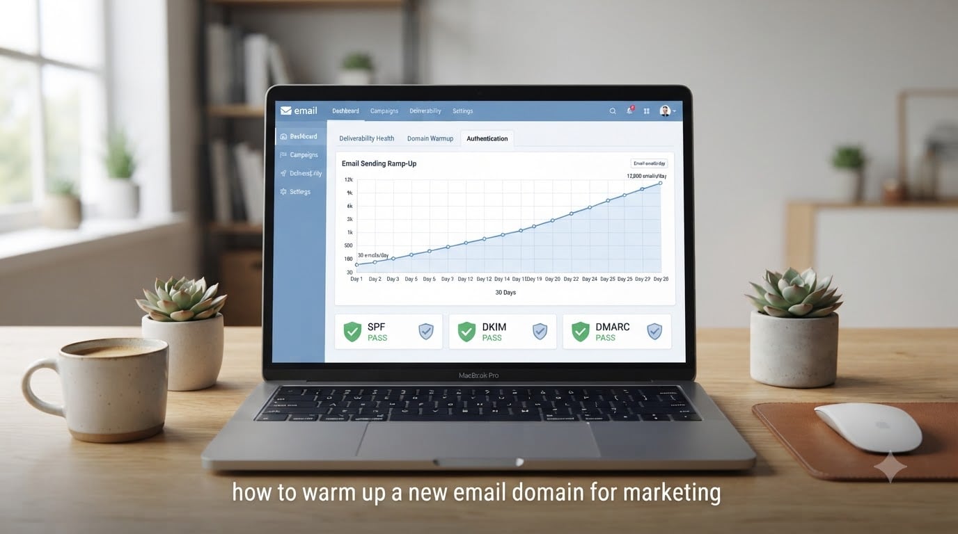 how to warm up a new email domain for marketing