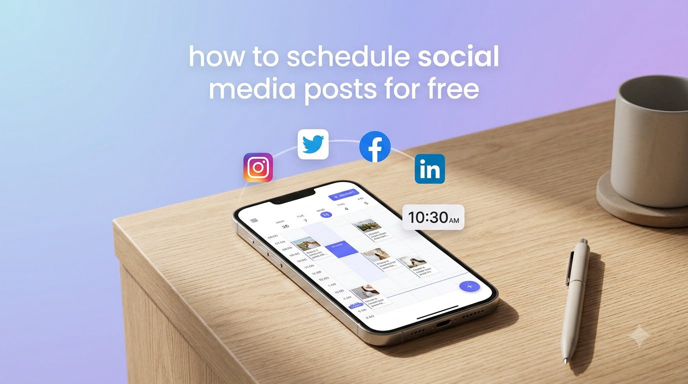 how to schedule social media posts for free