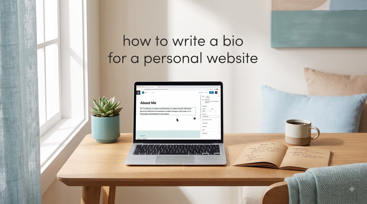 how to write a bio for a personal website