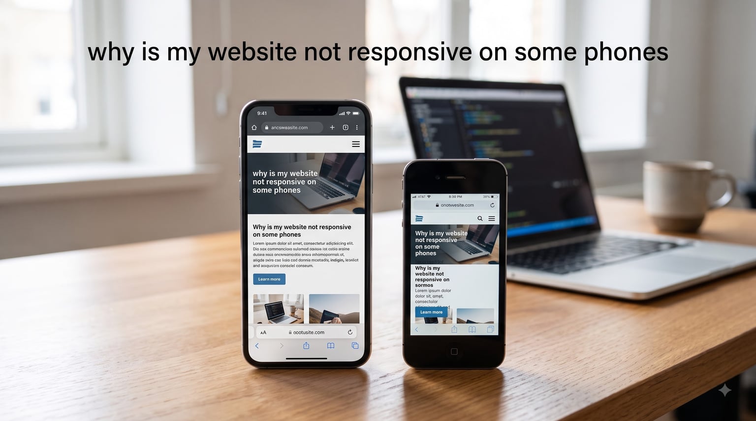 why is my website not responsive on some phones