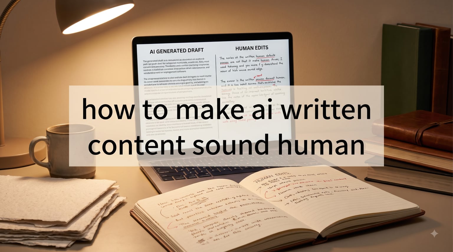 how to make ai written content sound human