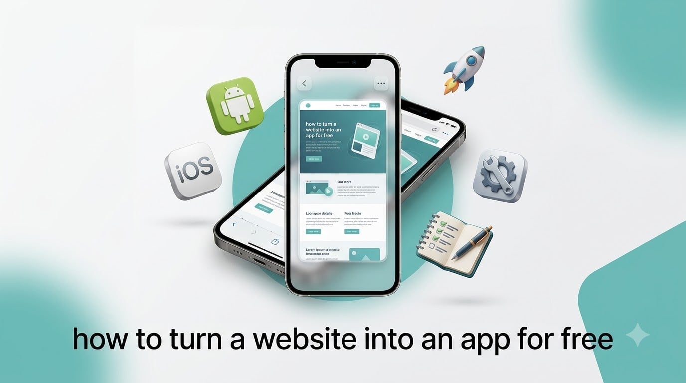 how to turn a website into an app for free