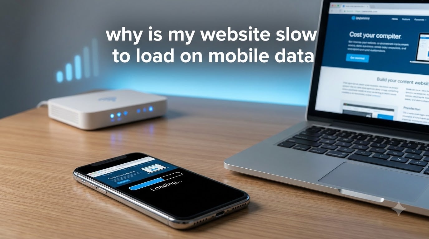 why is my website slow to load on mobile data