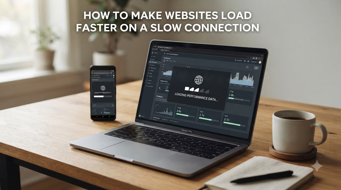how to make websites load faster on a slow connection