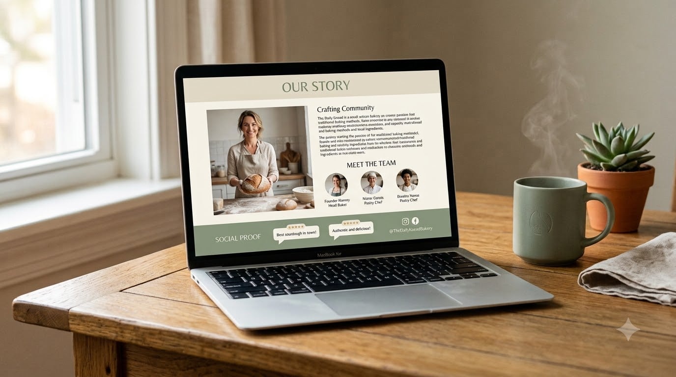 about us page examples for small business