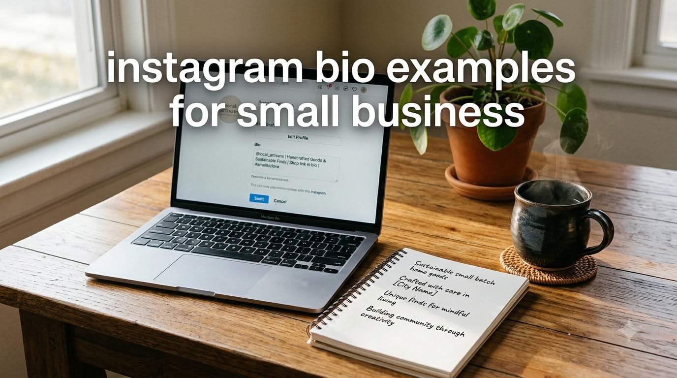 instagram bio examples for small business