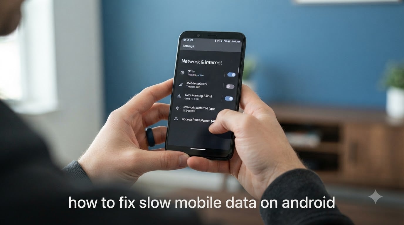 how to fix slow mobile data on android