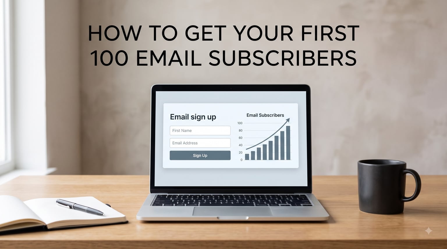 how to get your first 100 email subscribers