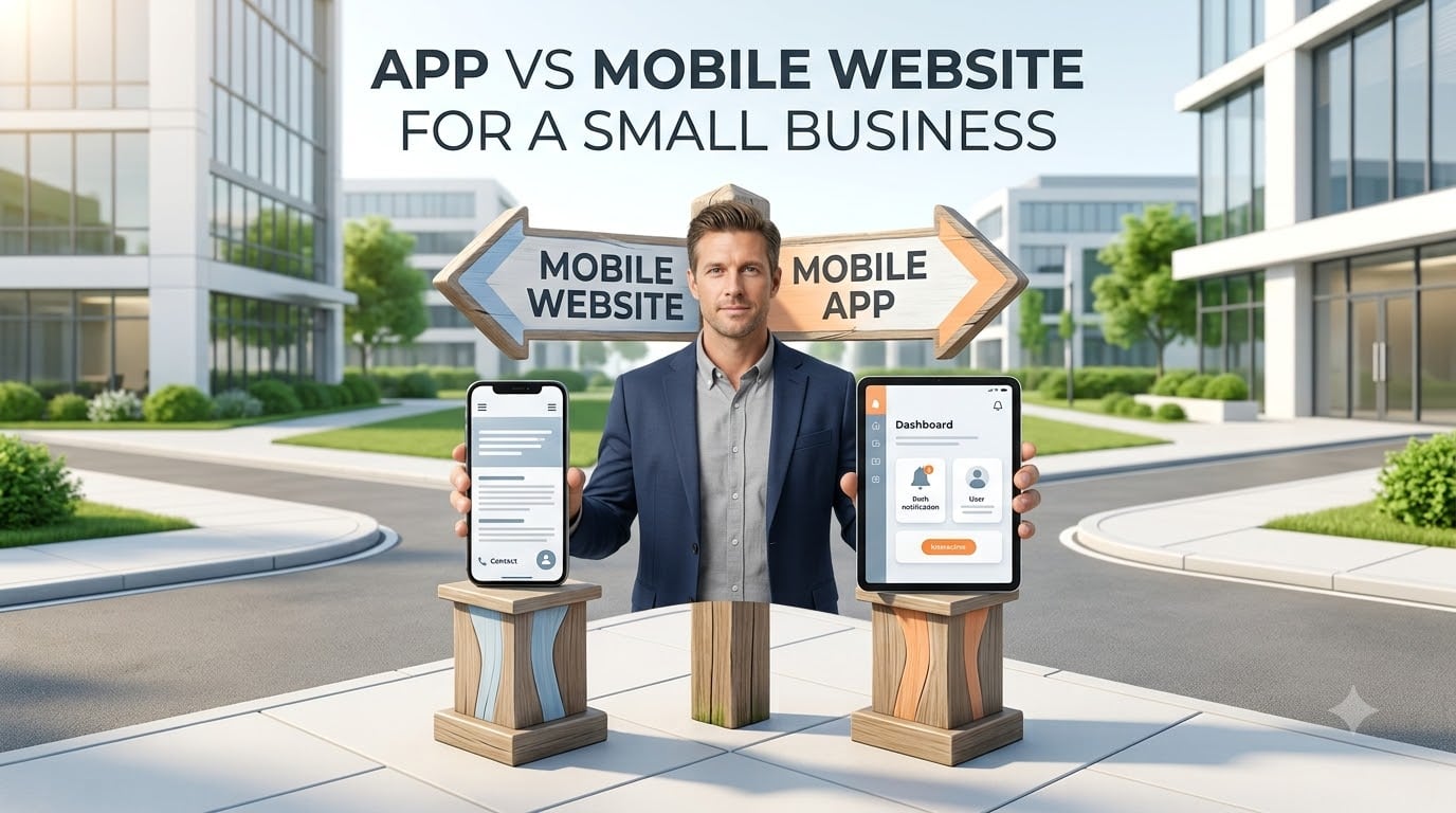 app vs mobile website for a small business